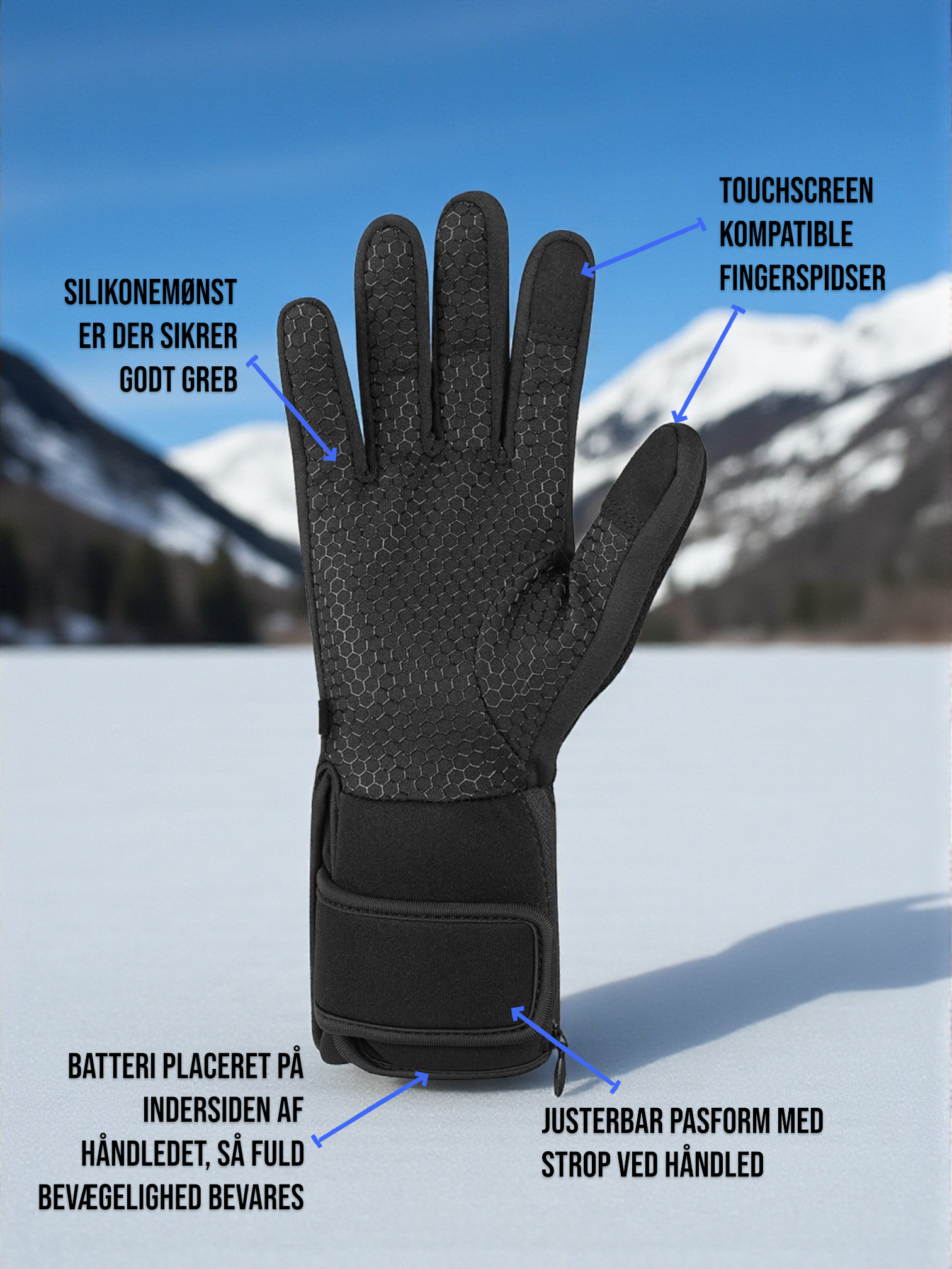 Orion tynde handsker med varme