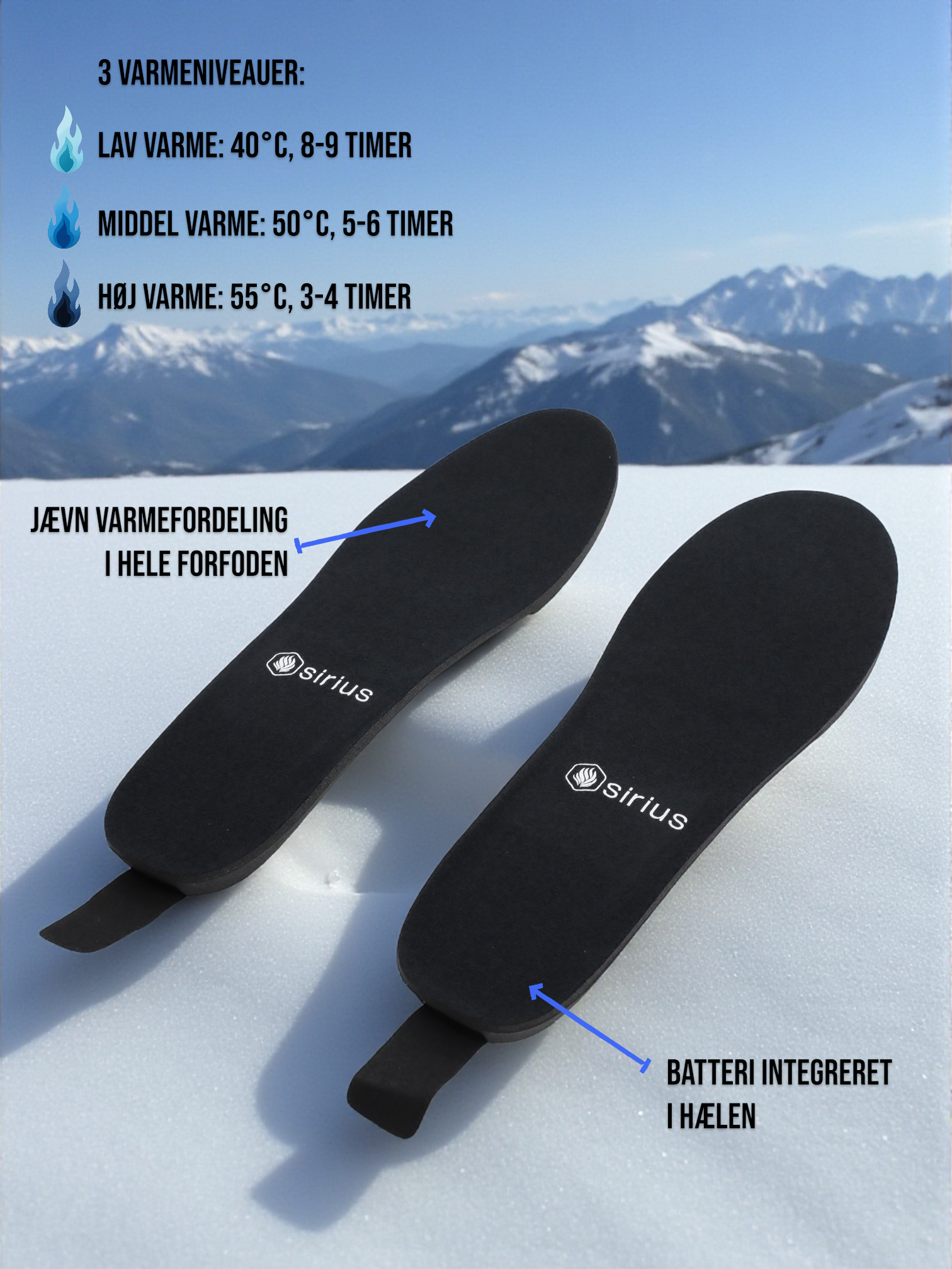 Taurus såler med varme